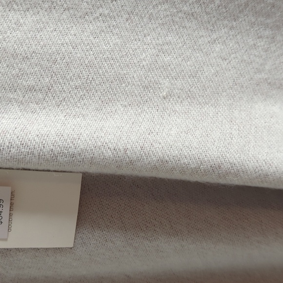 Loft Outlet Reversible Wrap Poncho with Fringe Geometric Print OS - Picture 10 of 14